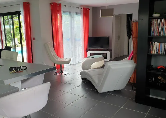 Feriehus Avec Piscine Chauffee Moliets-et-Maa